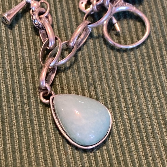 FOSSIL Bird And Turquoise Charm Bracelet - Picture 4 of 6